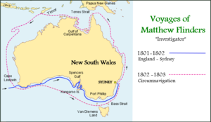 Matthew Flinders Map